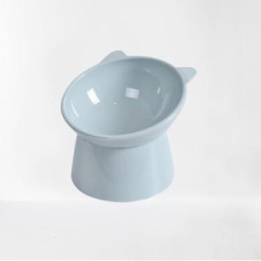 Imagem de KIT 3 COMEDOURO BEBEDOURO POSTURA ELEVADO PARA PET(CINZA-AZULADO)