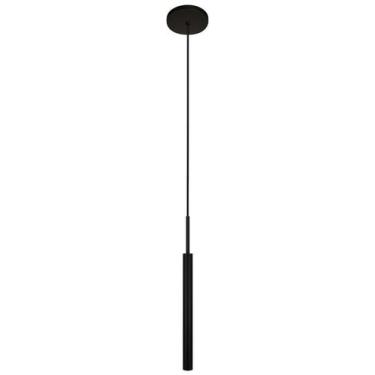 Imagem de Luminária Teto Tubo Pendente Sala Balcão Quarto Preto 40Cm - Singlelig