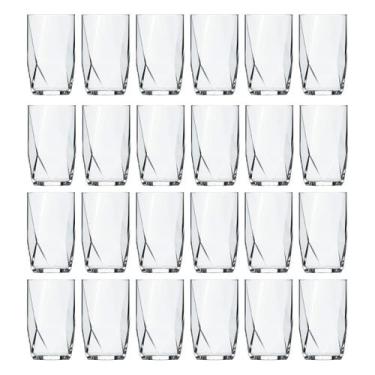 Imagem de Jogo 24 Copos De Vidro Transparente 360ml Topazio Long Drink - CRISTAR