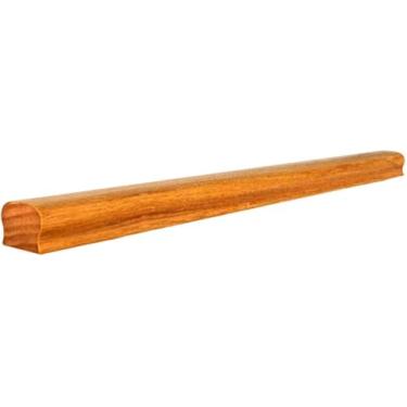 Imagem de Balaustradas De Escada Ka De Metal Para Interior, Escada Lateral Com Hastes De Ângulo Ajustável Para Degraus De Varanda De Convés, Corrimão De Madeira, Handrail Length 100cm/39.4"