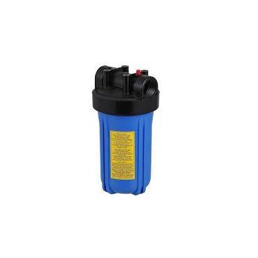 Imagem de Carcaça para Filtro Big 10" Azul - Rosca 1.5" - c/ Chave e Suporte - G