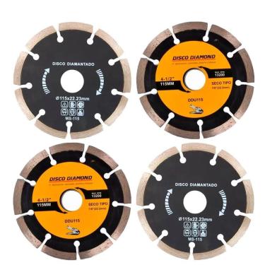 Imagem de Kit 4 Disco Serra Circular Lâmina 115mm Mármore Concreto