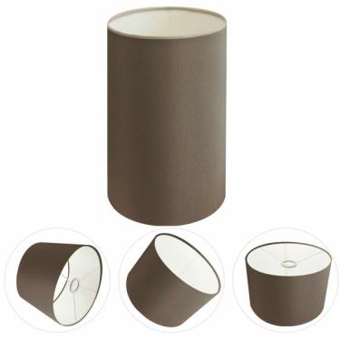Imagem de Cúpula Abajur Cilíndrica Cp-8002 Ø13x30cm Cáqui