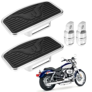 Imagem de Pegadas ajustáveis para motocicleta com pedal de passageiro traseiro para Harley Sportster 883 1200Newruiheng Eagle Pattern Rear Floorboard NRHMP4ZT-0008-HX-25