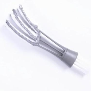 Imagem de Escova Limpeza Poeira Carro Pincel Automotivo Detalhamento Interno Espanador Casa Escritório Ar Condicionado Persiana (1- Espanador - Cinza)