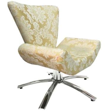 Imagem de Poltrona Giratória Elegance 72 Dourado - Sua Casa Decor