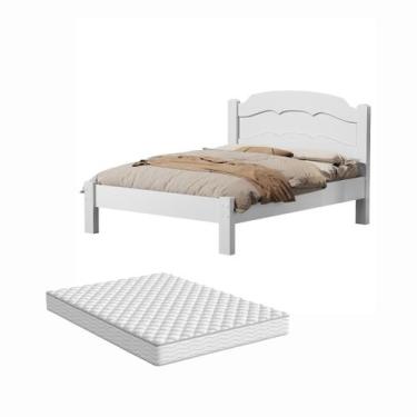 Imagem de Cama Casal Super Reforçada 100% MDF Acompanha Colchão D33 138x188 - An