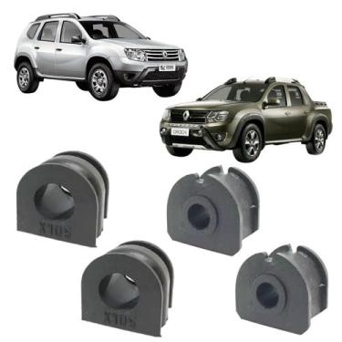 Imagem de Kit 4 Bucha Barra Estabilizadora DT TR Renault Oroch Duster - Solupe P