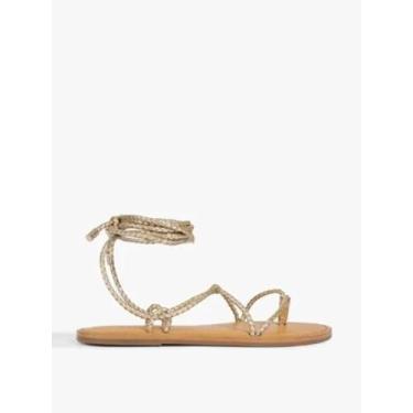 Imagem de Sandália Schutz Amarração Dourado