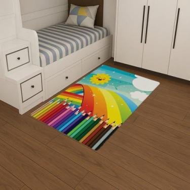 Imagem de Tapete Infantil Antiderrapante 1,00x0,65 Decoração e Conforto para Qua