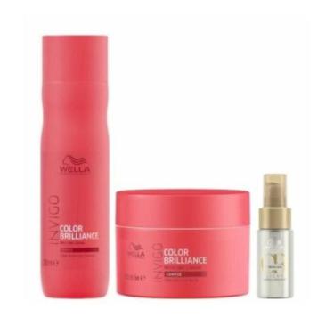 Imagem de Wella Brilliance Sh 250ml + Masc 150ml + Oleo Light 30ml - Wella profi