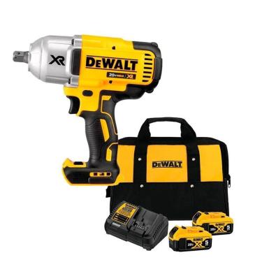 Imagem de Kit Chave Impacto 1/2 Dewalt Dcf899B-B3 + 2 Baterias 5Ah