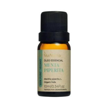 Imagem de Oleo Essencial de Hortela Pimenta (Menta Piperita) Via Aroma 10ml Puro