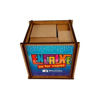 Imagem de Jogo Desafio Encaixe se For Capaz Brinquedo Educativo em MDF - Maninho