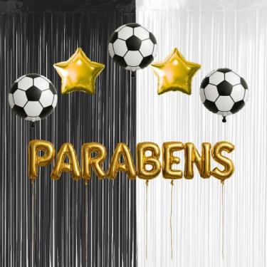 Imagem de Kit Decoração de Festa Tema Corinthians, Aniversários, Parabéns, Corti