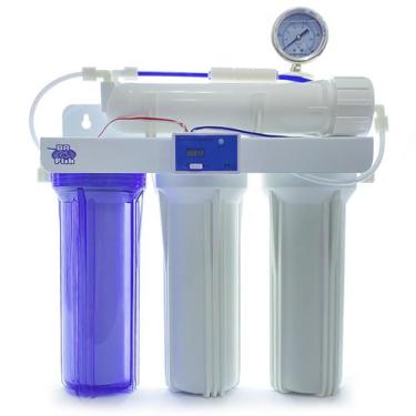 Imagem de Filtro Osmose Reversa 50gpd + Manometro + Tds In-line Dual - BR Fish A
