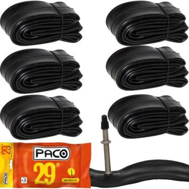 Imagem de Kit 6 X Câmaras De Ar 29 Paco Mtb 29er - Valvula Presta 48mm - ELLEVEN