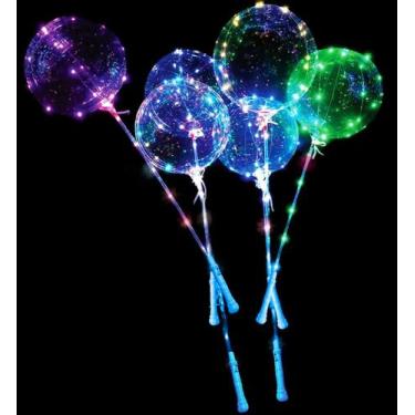 Imagem de Balão Bubble LED Cores - PartiuFesta
