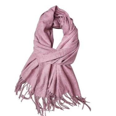 Imagem de Cachecol Grosso Liso Echarpe Xale Premium Unissex Inverno - D Presente