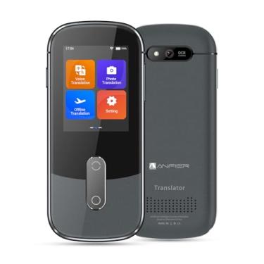 Imagem de Anfier Suporte para tradutor de idiomas em 127 idiomas, tradução de voz tradução de imagem W09 conexão Wi-Fi hotspot