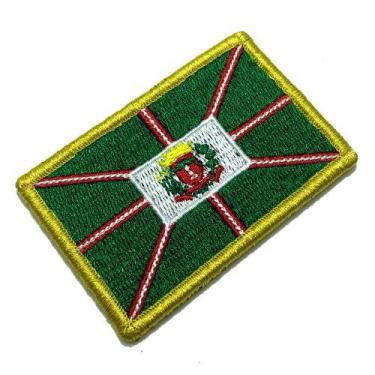 Imagem de BC0001V01 Bandeira Curitiba Brasil Bordado Fecho Contato - BR44