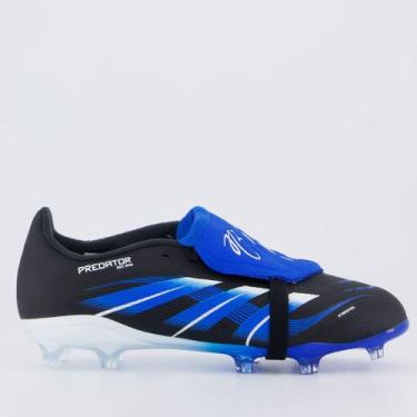 Imagem de Chuteira Adidas Predator League Jb Lin FG Campo Juvenil Preto, 36