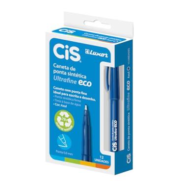 Imagem de Caneta Hidrográfica Ultrafine Eco 0.8mm, CIS, 33.1604, Azul, Caixa c/12 unidades