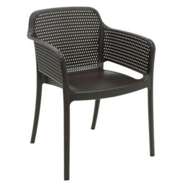 Imagem de Cadeira Tramontina Gabriela Em Fibra De Vidro Marrom