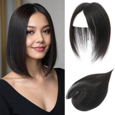 Imagem de Toppers de cabelo BUTYWAY Real Human Hair para mulheres 25 cm pretos