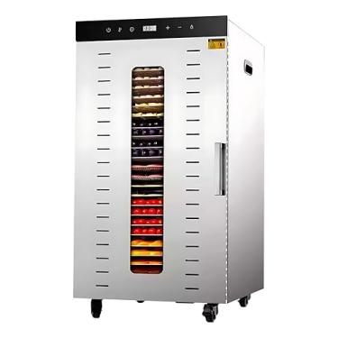 Imagem de Desidratador de Alimentos Industrial, 24 Bandejas Inox, 2000W, Timer 24h, Controle de Temperatura 30-90°C - 220V