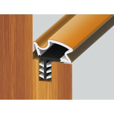 Imagem de Veda Fresta Porta Janela Encaixe Deslocado - COMFORTDOOR, Marrom
