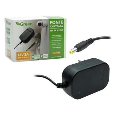 Imagem de Fonte Chaveada 12V 2A Bivolt Plug 5,52,1Mm Fita Led Camera - Chipsce