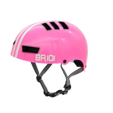 Imagem de Capacete Bike Patins Patinete bicicleta skate Urbano Profissional BR 101 (Rosa, P - VESTE 55/56)