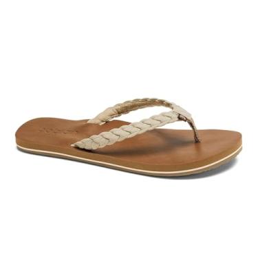 Imagem de Cobian Sandália feminina Bethany Trançada Pacifica Chinelo, Creme, 37