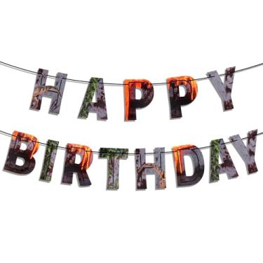 Imagem de Faixa de Aniversário Dinossauro, Pré-Montada Faixa de Feliz Aniversário Decorações para Festa Dinossauro Meninos e Meninas Adultos Artigos para Festa na Selva