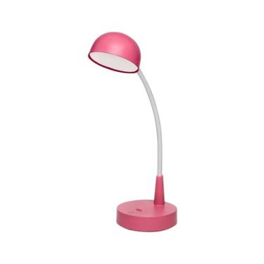 Imagem de Luminária de Mesa LED Taschibra Cup, Recarregável, Rosa, 300lm, 4W, 3 Temperaturas de Cor, Haste Flexível, Touch
