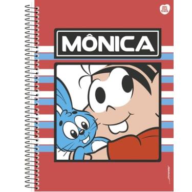 Imagem de Caderno Universitário Animativa, 1 matéria, 80 folhas, Capa Dura, Turma da Mônica, Pacote com 4