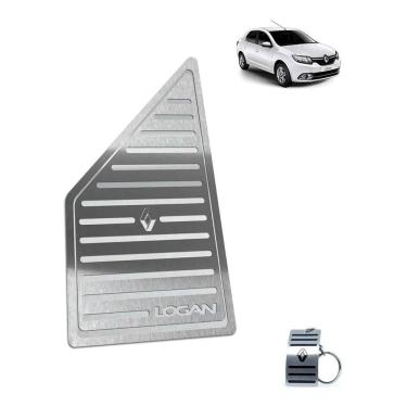 Imagem de Descanso de Pé Renault Em Aço Inox Logan 2020 Prata