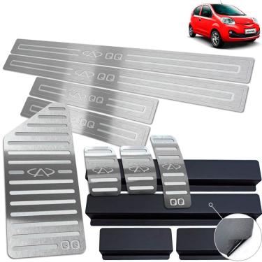 Imagem de Vinil Soleira Pedaleira Descanso Chery Qq 2015 Até 2020