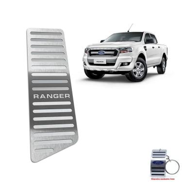 Imagem de Descanso De Pé Aço Inox Ford Ranger 2017 A 2020 Prata