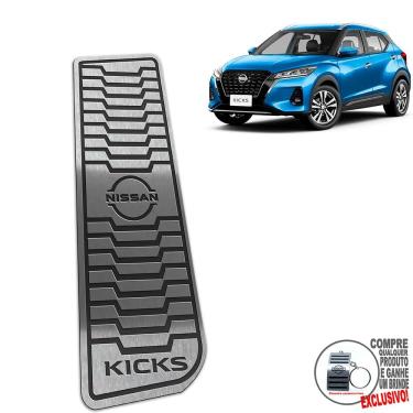 Imagem de Descanso De Pé Aço Inox Nissan Kicks 2022 / Preto
