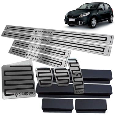 Imagem de Soleira Pedaleira Descanso Sandero 2008 A 2013 Preto BR