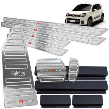 Imagem de Soleira Pedaleira Auto Descanso Uno Sporting 11 18 Prata