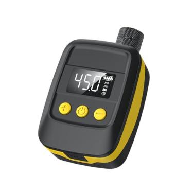 Imagem de Bomba de pneu de bicicleta elétrica com medidor, bomba de bicicleta de 150 PSI, desligamento automático, inflador portátil de pneu de bicicleta para válvula Presta e Schrader, mini bomba de ar