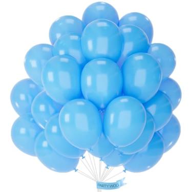 Imagem de PartyWoo Bright Sky Blue Balloons, 50 pcs 12 Inch Blue Balloons, Light Blue Balloons for Balloon Garland or Balloon Arch as Birthday Decorations, Party Decorations, Baby Shower Decorations, Blue-Y20