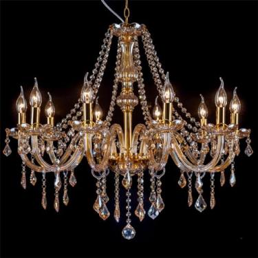 Imagem de Lustre de cristal com 8 velas, vidro âmbar, dourado, estilo country francês, para sala de estar, luminária pendente estilo fazenda, para sala de jantar, sala de estar, quarto, cozinha, ilha,