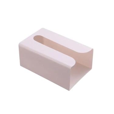 Imagem de Porta-lenços de papel para toalha de papel para bancada e parede, suporte de guardanapo para casa, banheiro, suporte de caixa de lenços de cozinha (bege)
