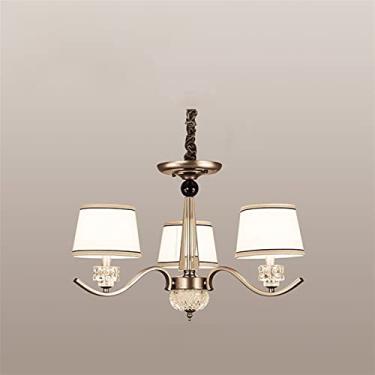 Imagem de Lustre de iluminação LED V-intage Lustre compatível com sala de estar Lustres LED modernos Luminária interna Luminária suspensa Lustre de iluminação (cor: 3 luzes)