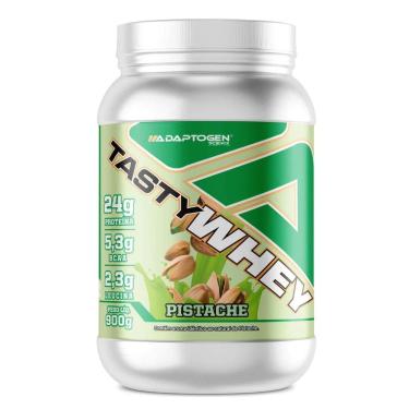 Imagem de Suplemento Tasty Whey 3w Gourmet Whey Protein Adaptogen Science Pote 900g Sabor Pistache