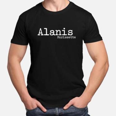 Imagem de Camiseta Camisa de Algodão Adulto Masculina Feminina  Alanis Morisset 